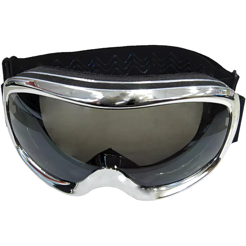4Bikers Motorglasögon Cross Chrome