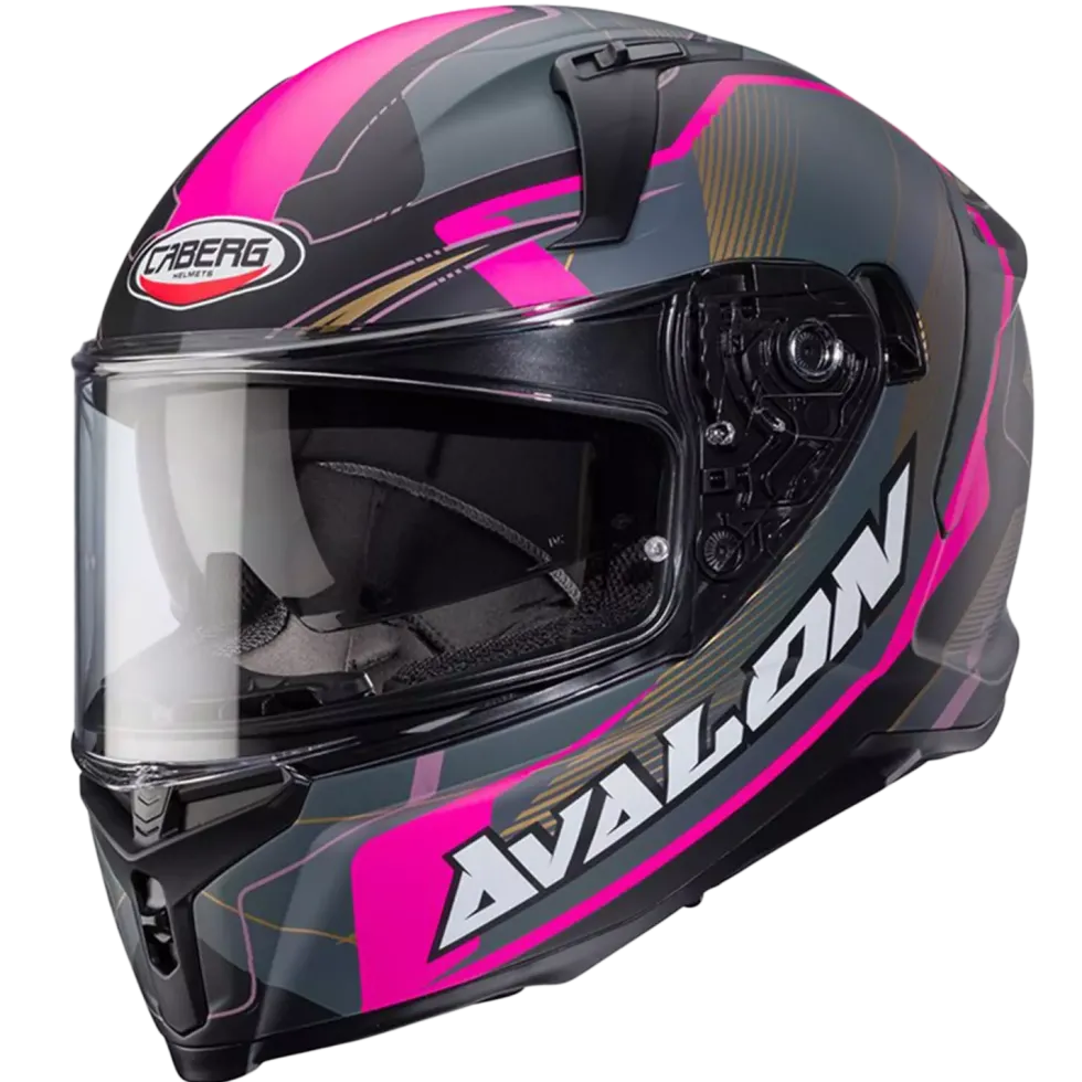 Caberg Avalon X Optic Matt Svart/Grå/Rosa