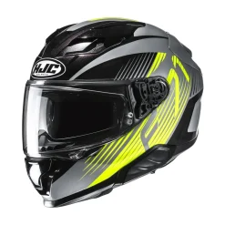 HJC Helmet F71 Catos Svart/Grå/Fluo Gul MC3H