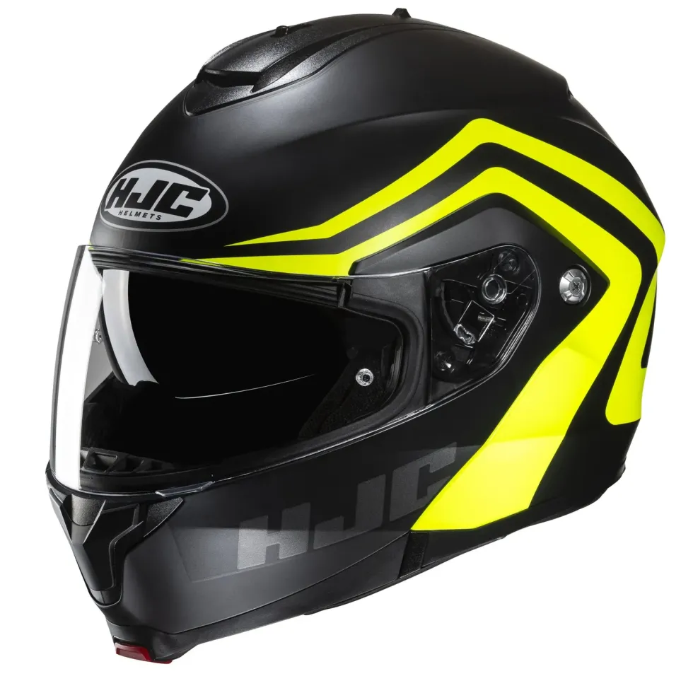 HJC Hjälm C91N Nepos MC3HSF Svart/Fluo Gul