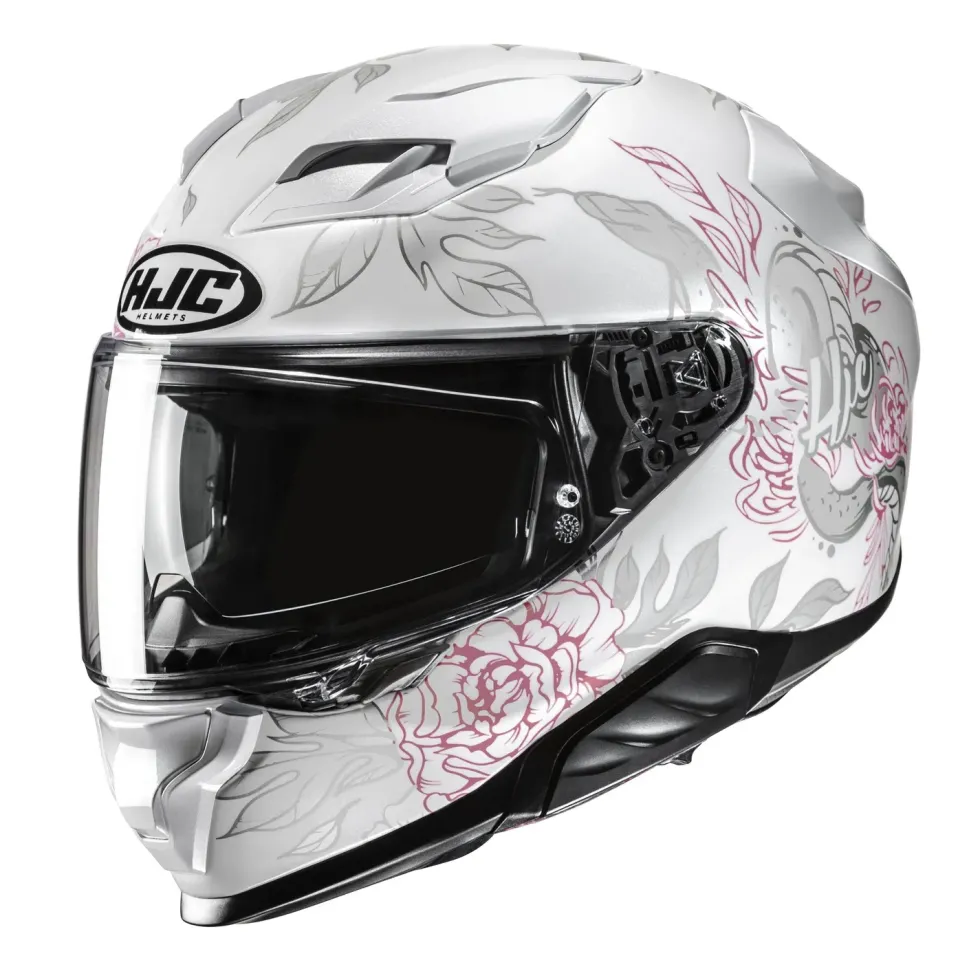 HJC Hjälm F71 Eliz Vit/Rosa MC8