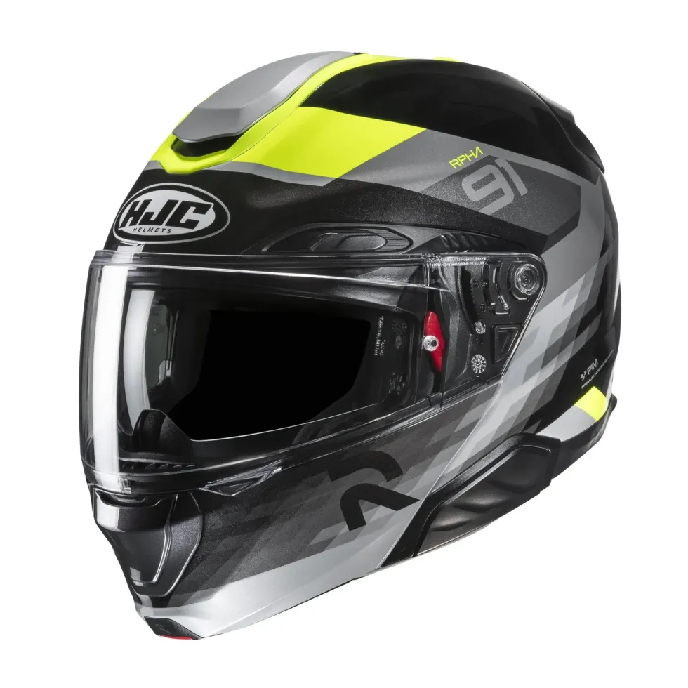 HJC RPHA 91 Madal Svart/Fluo Gul MC3H