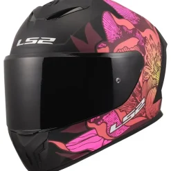 Hjälm Ls2 Ff820 Rapid Iii Poppies Ii Svart/Rosa