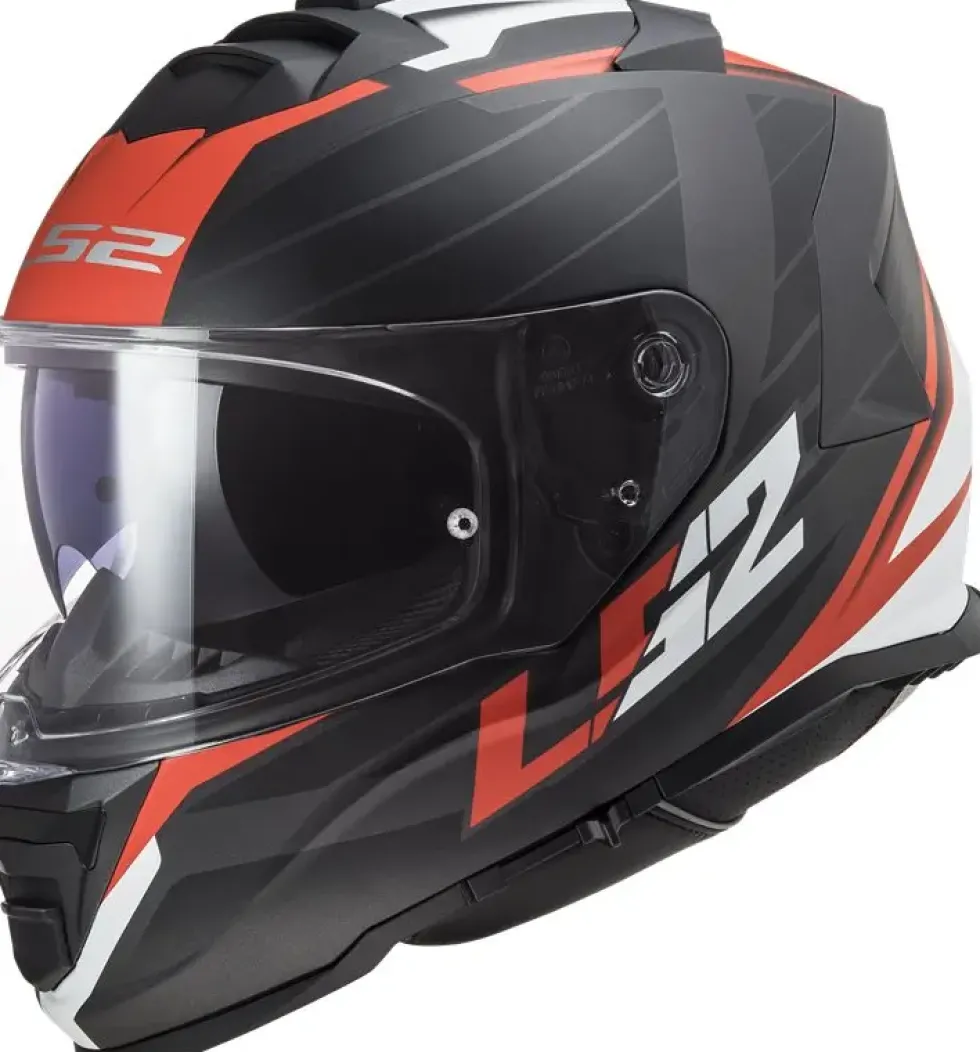 Hjälm Ls2 Ff800 Storm Ii Nerve Matt Svart/Röd