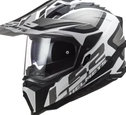 Hjälm Ls2 Mx701 Explorer Alter Matt Svart/Vit