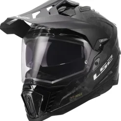 Hjälm Ls2 Mx701 Explorer Carbon Forged Svart