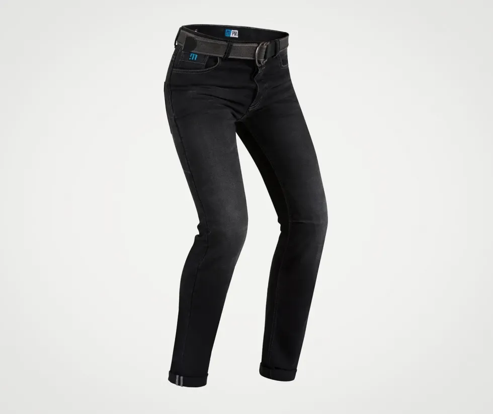 PMJ Jeans Caferacer Svart, med bälte